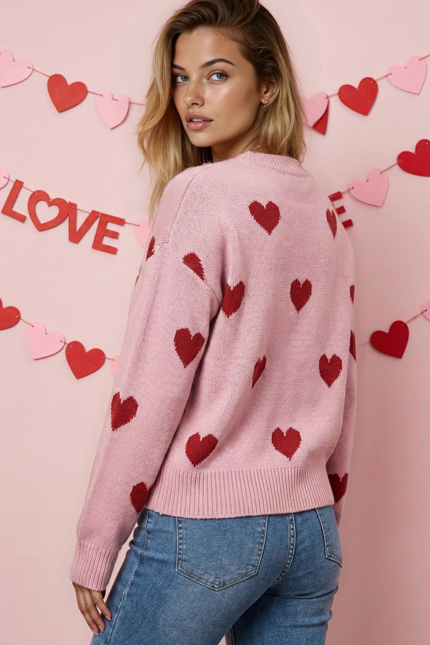 Love In The Air Heart Sweater
