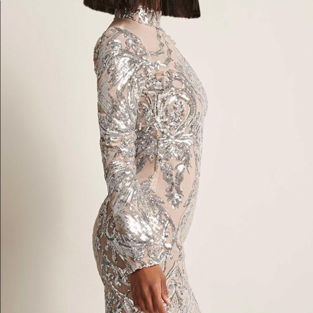 Beyonce Sequin Nude Dress L'atiste