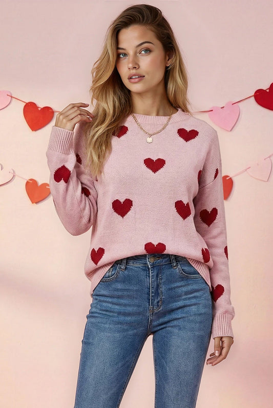 Love In The Air Heart Sweater
