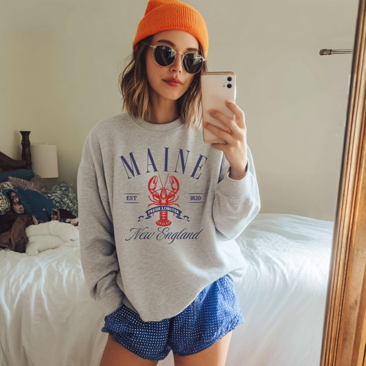 New England Lobster Crewneck Sweatshirt