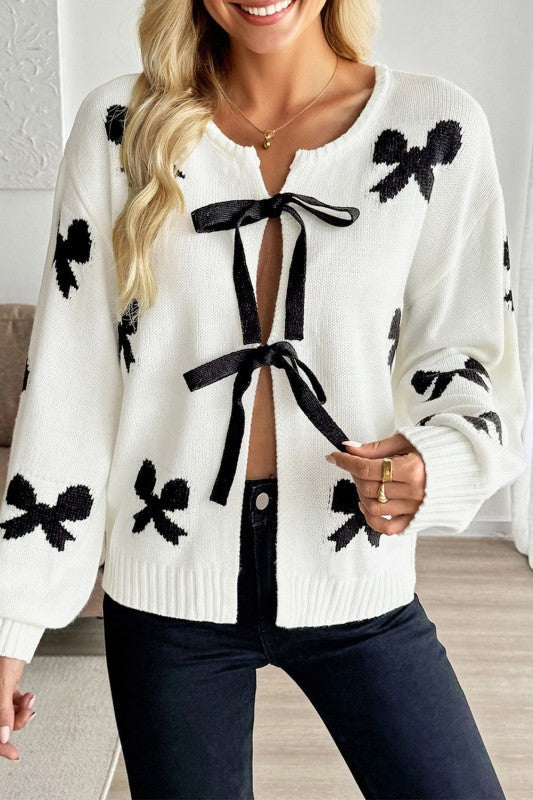 Brianna Bow Cardigan
