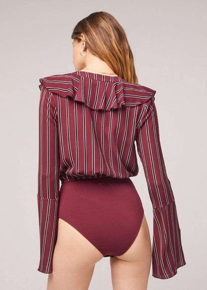 Audrey Striped Bodysuit Band Of Gypsies 