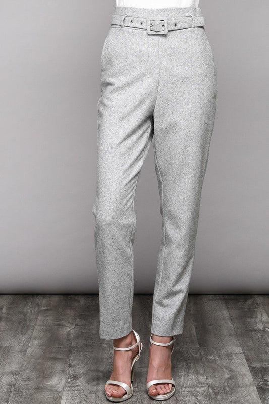 Grey Belted Trouser pant Do+Be 