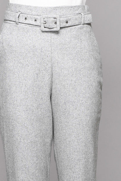 Grey Belted Trouser pant Do+Be 