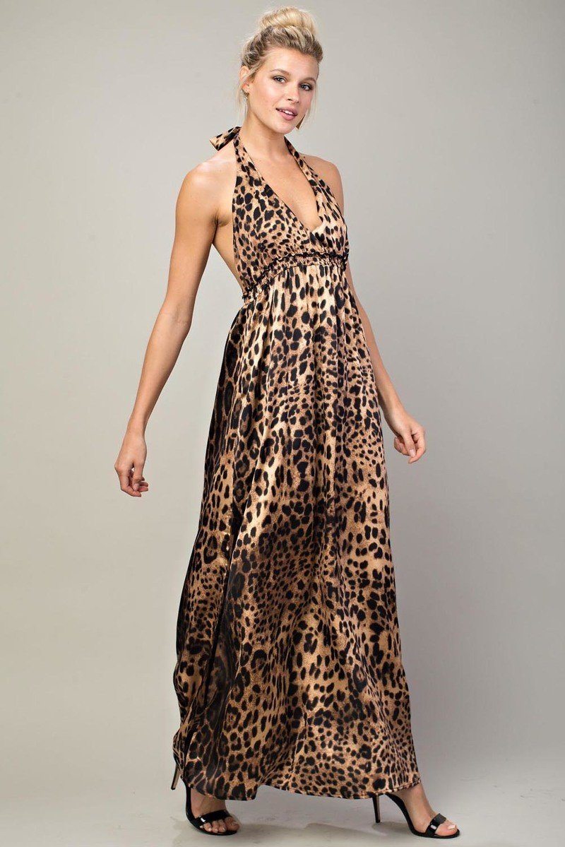 Leopard Halter Dress do not display 