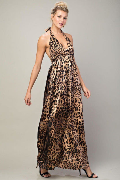 Leopard Halter Dress do not display 