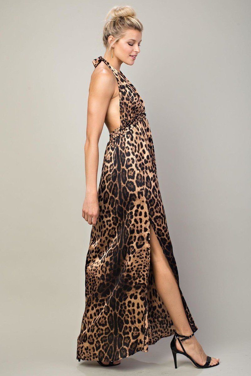 Leopard Halter Dress do not display 