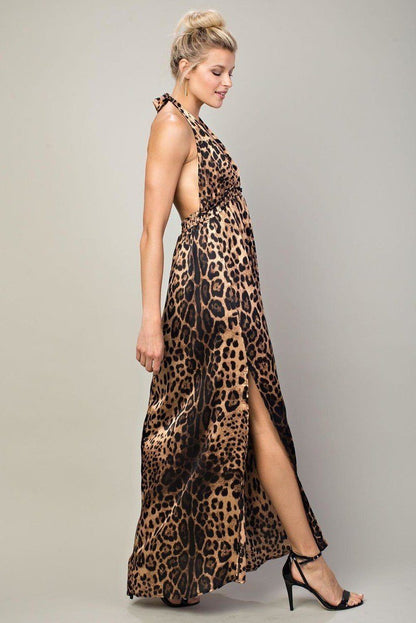 Leopard Halter Dress do not display 