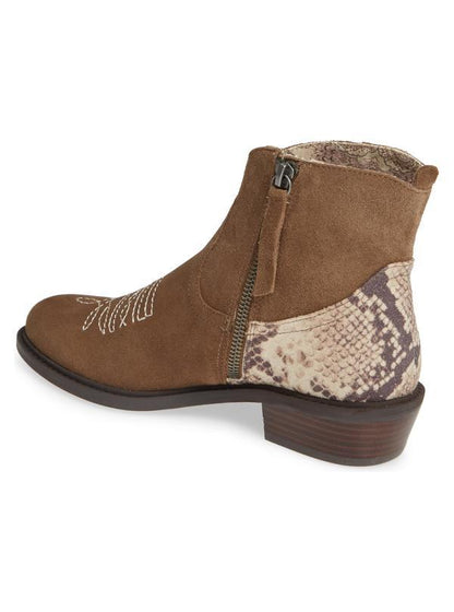 Montrose Natural Snake Skin Leather Booties Band Of Gypsies 