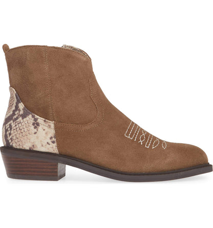 Montrose Natural Snake Skin Leather Booties Band Of Gypsies 
