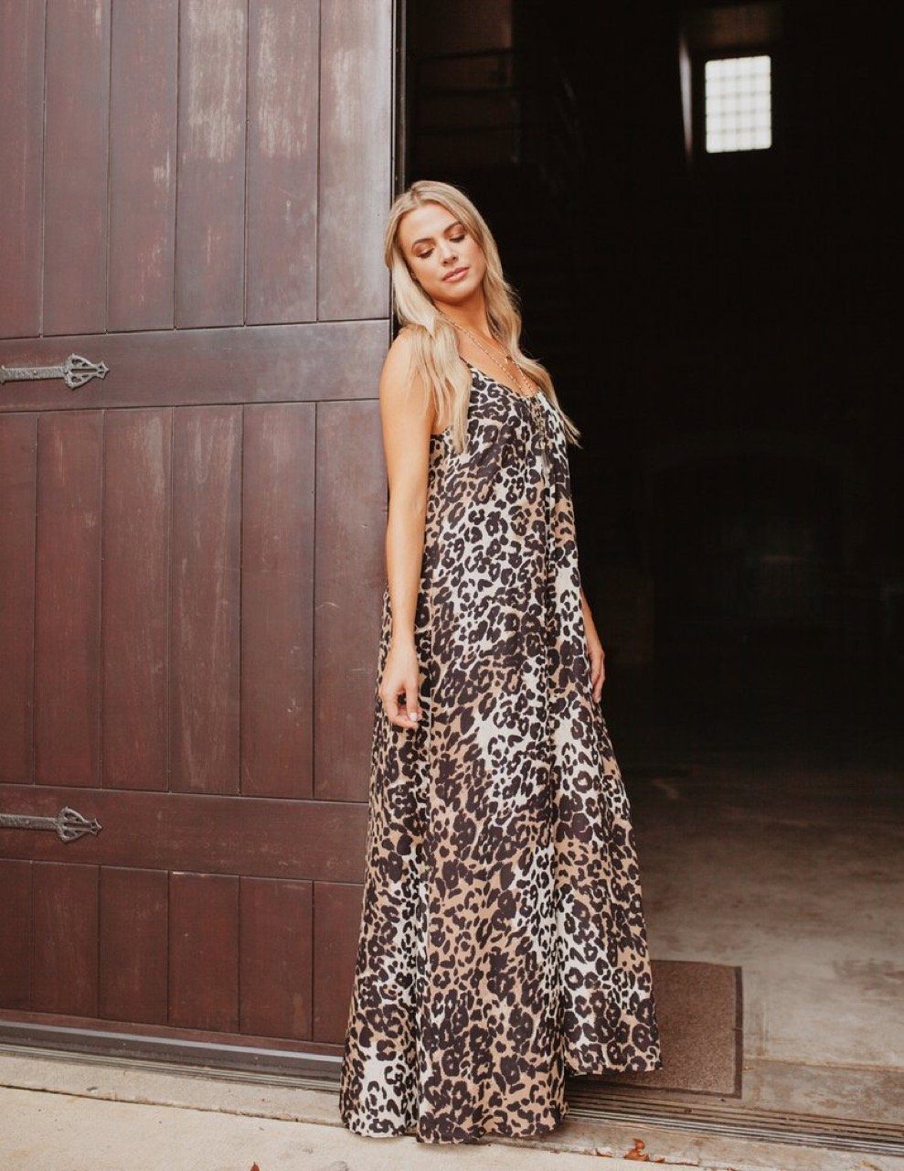Panama Leopard Maxi Dress Buddy Love 