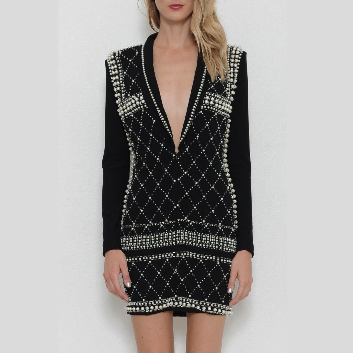 Pearl Tuxedo Dress L'atiste 