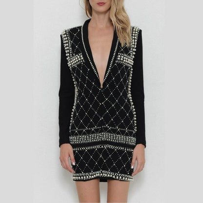 Pearl Tuxedo Dress L'atiste 