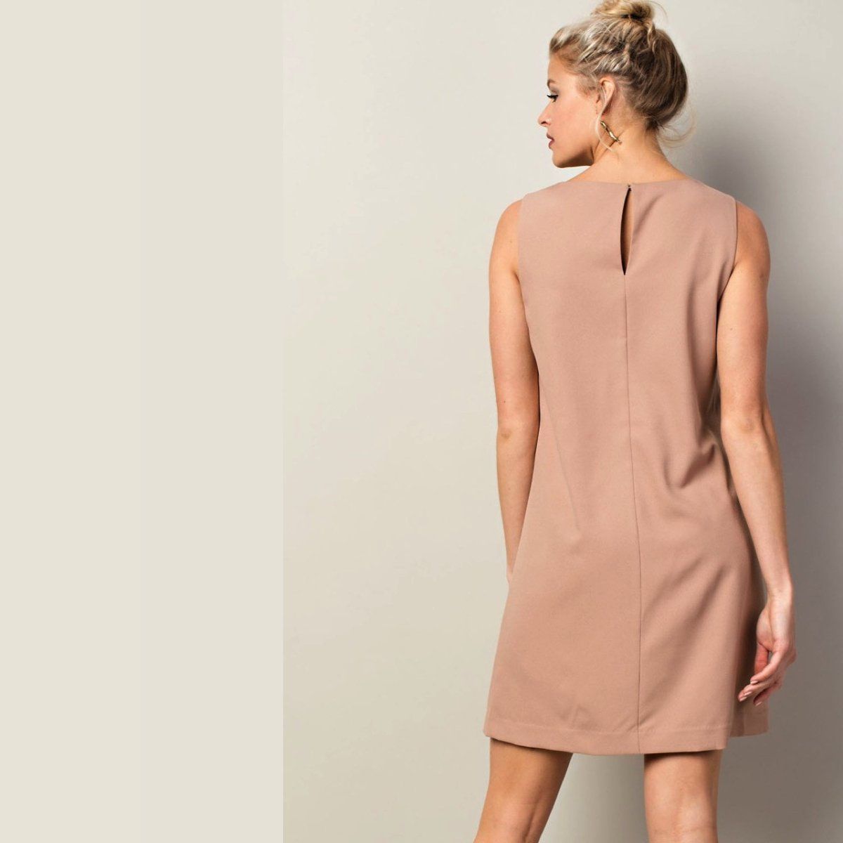 Tan Lace Peep Dress do not display 